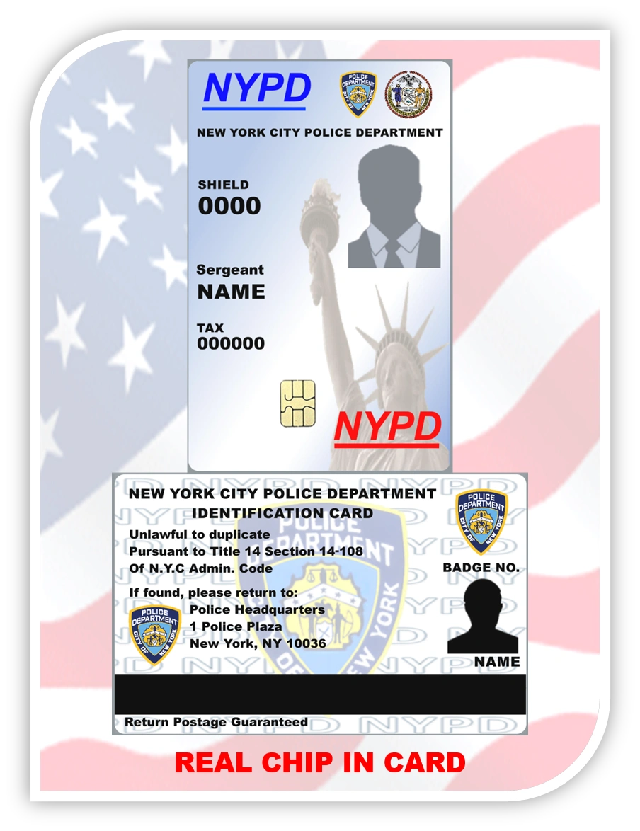 U.S. POLICE NEW YORK CITY NYPD CHIP
